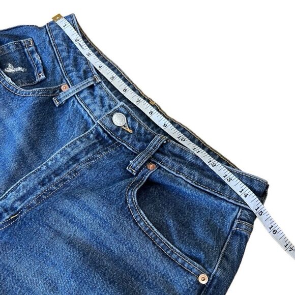 Wild fable highest rise baggy jeans distressed medium wash size 29/8 - Picture 11 of 16